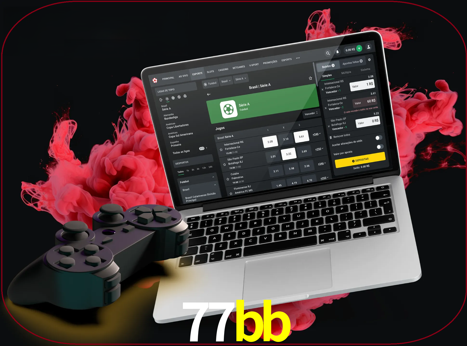 Visite a secção especial de jogos de vídeo em 77BB para descobrir em que jogos pode apostar e ganhar muito dinheiro.