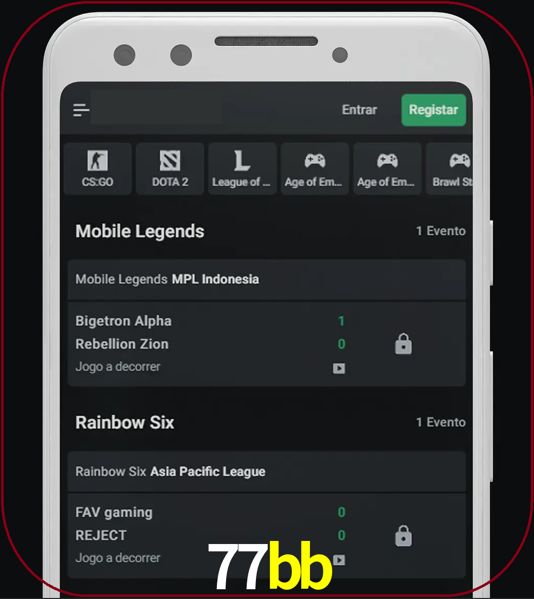 Esportes permitem apostar nos maiores torneios.