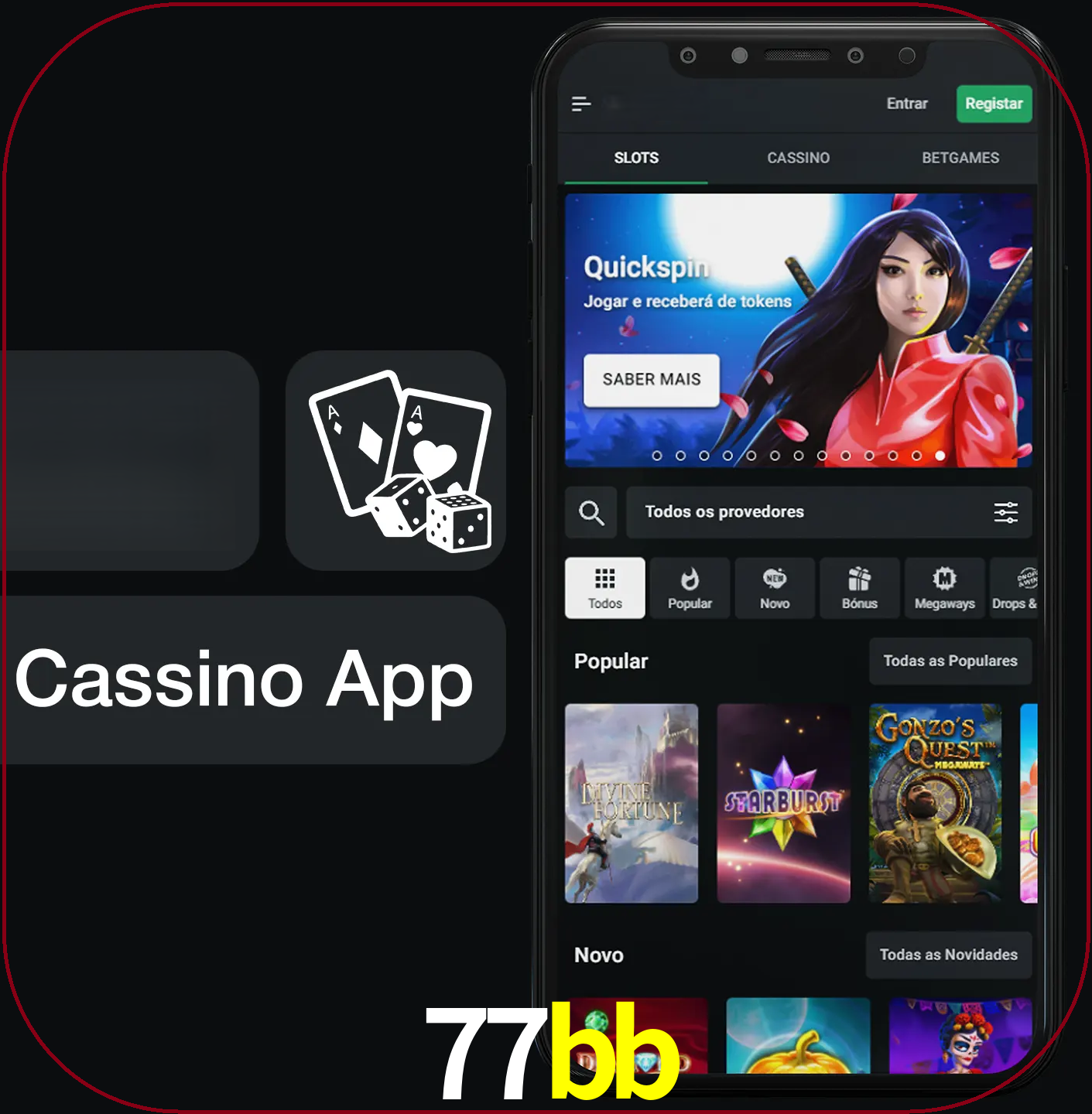 Jogue jogos de cassino e ganhe.