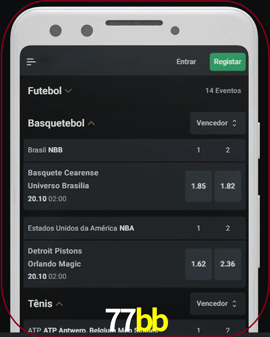 Aposte e assista aos esportes em formato ao vivo.