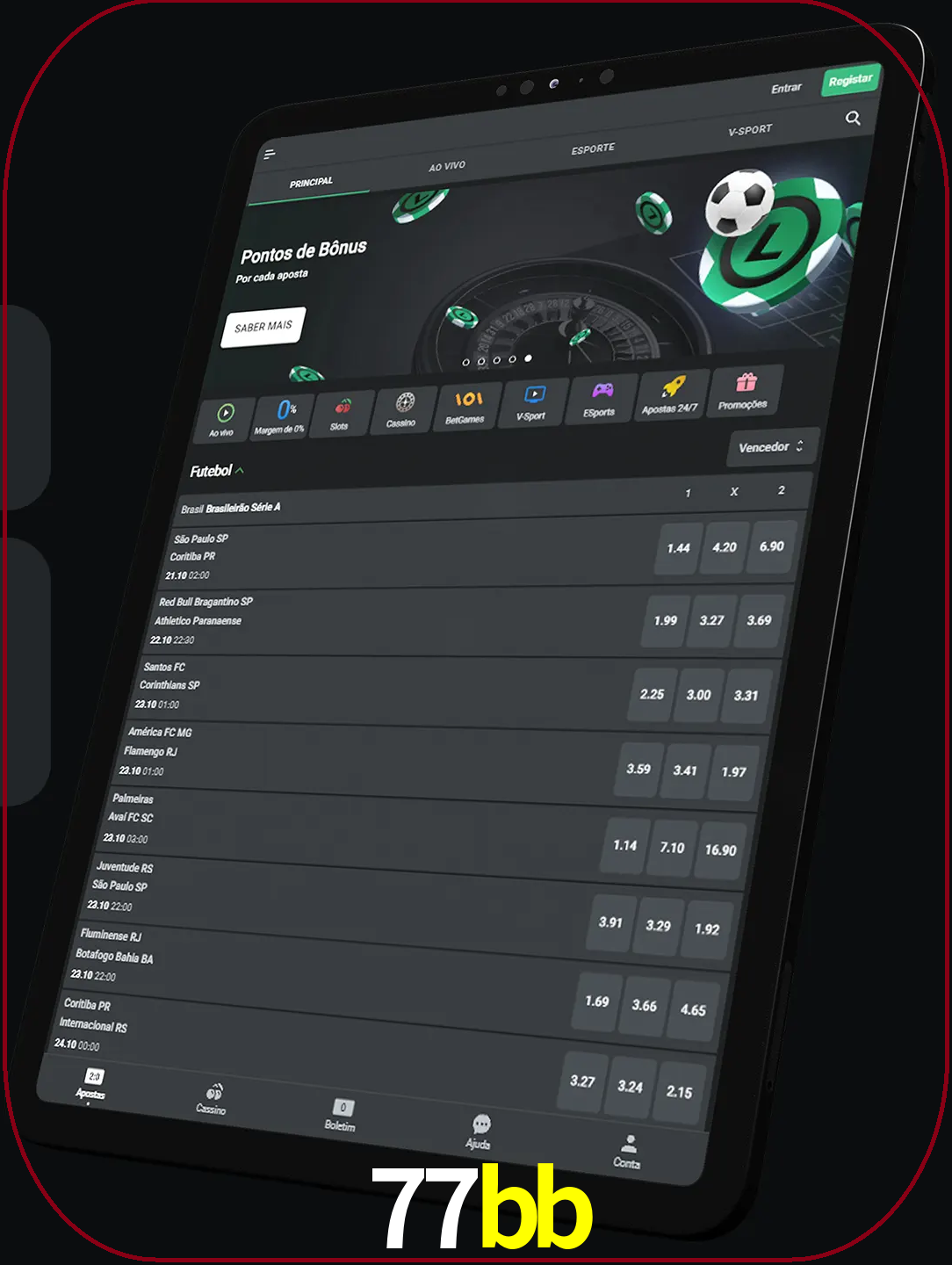 Você pode usar a versão do website em qualquer dispositivo.