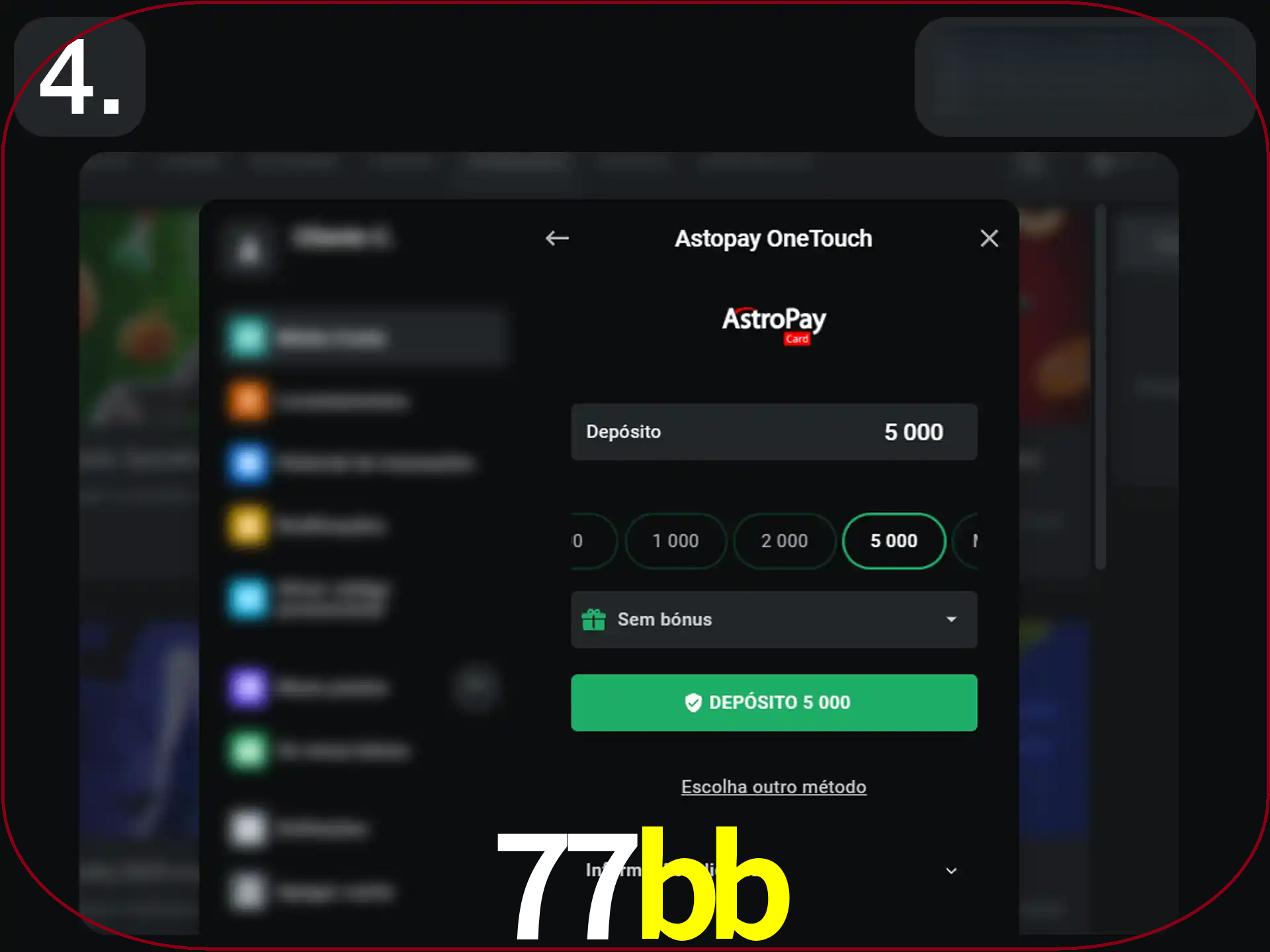 Preencha todos os seus dados nos campos.