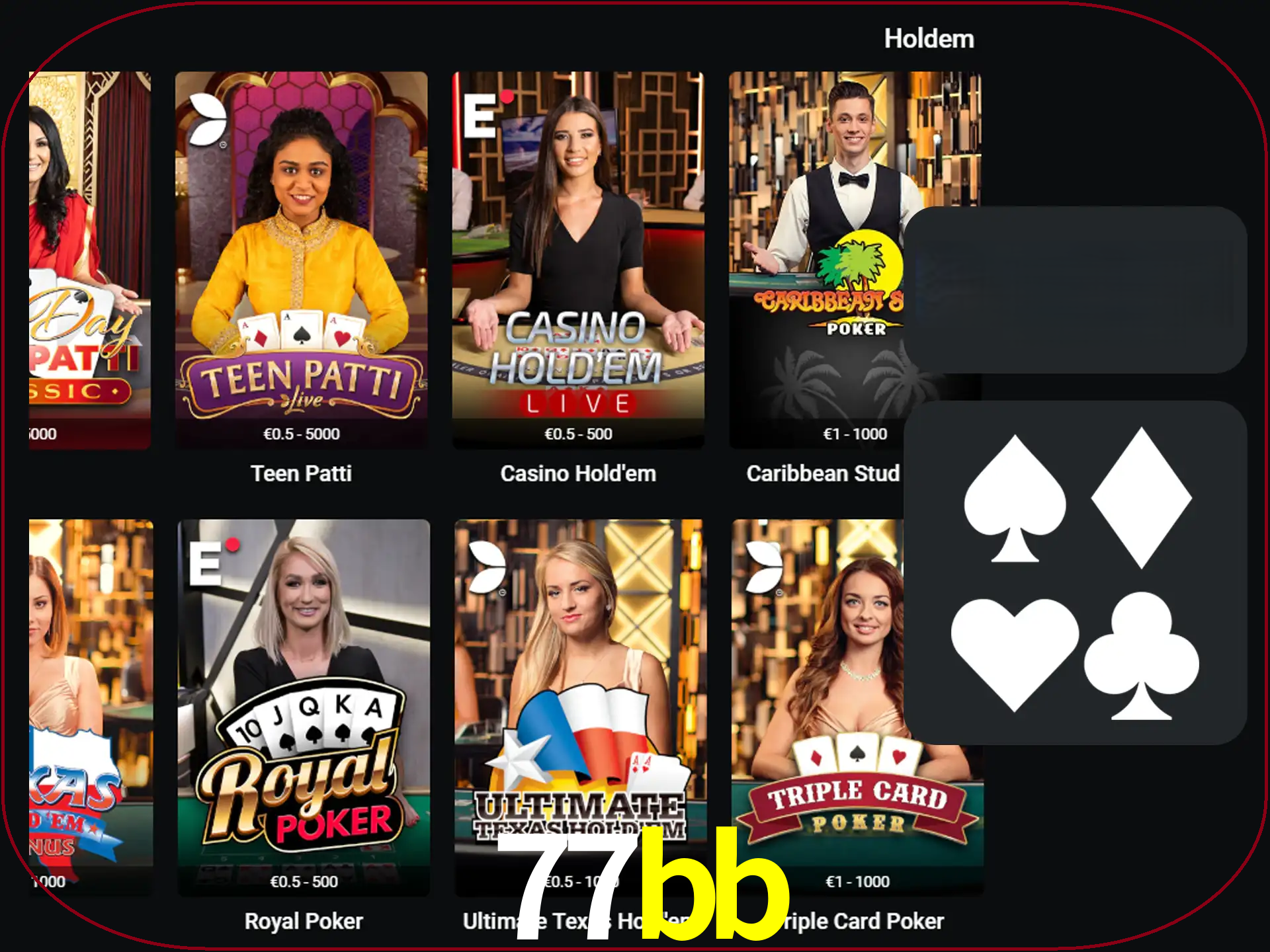 Ganhe todos os prêmios jogando pôquer.