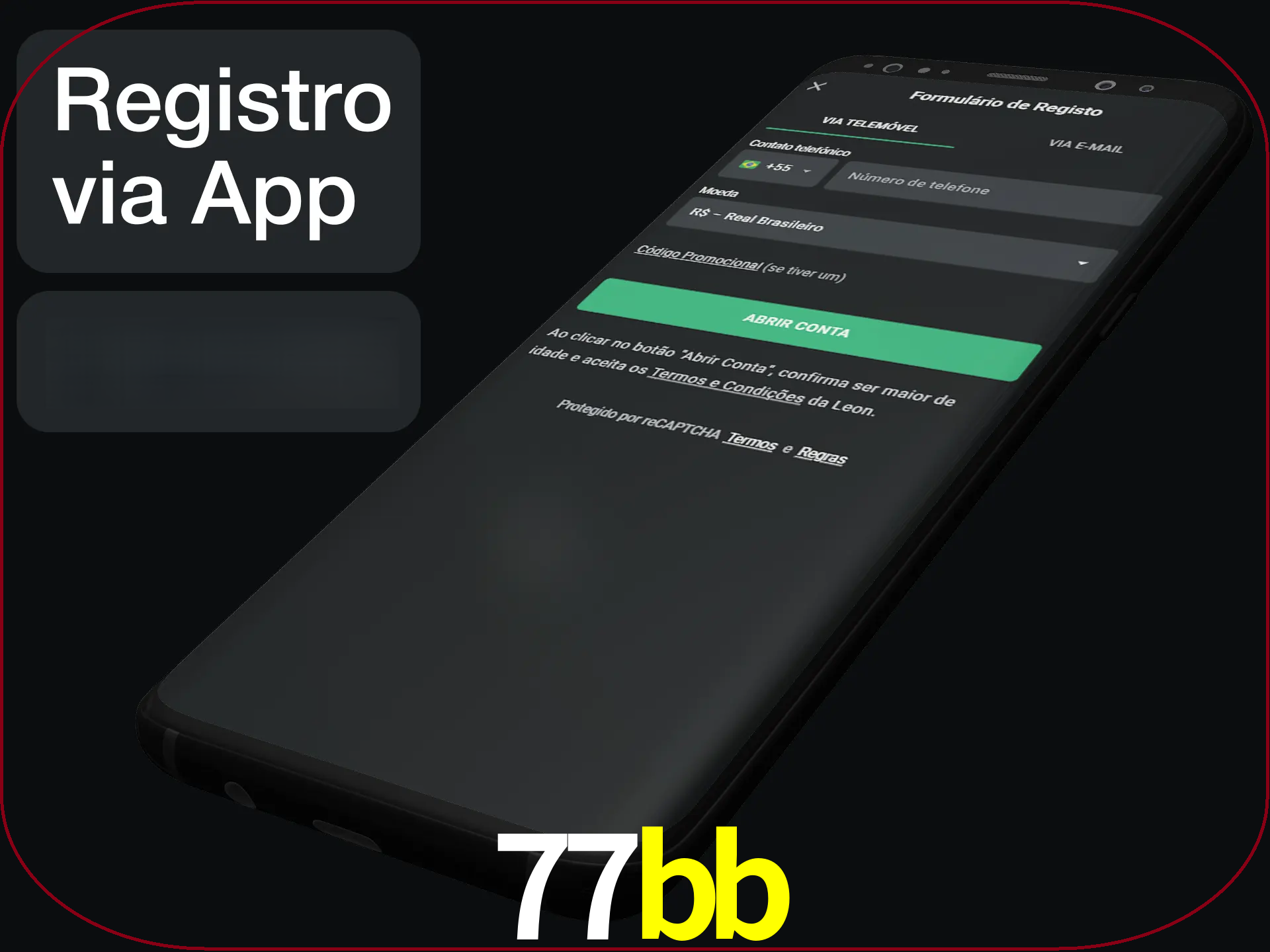 Registre-se quiclly em LeonBet usando o aplicativo.