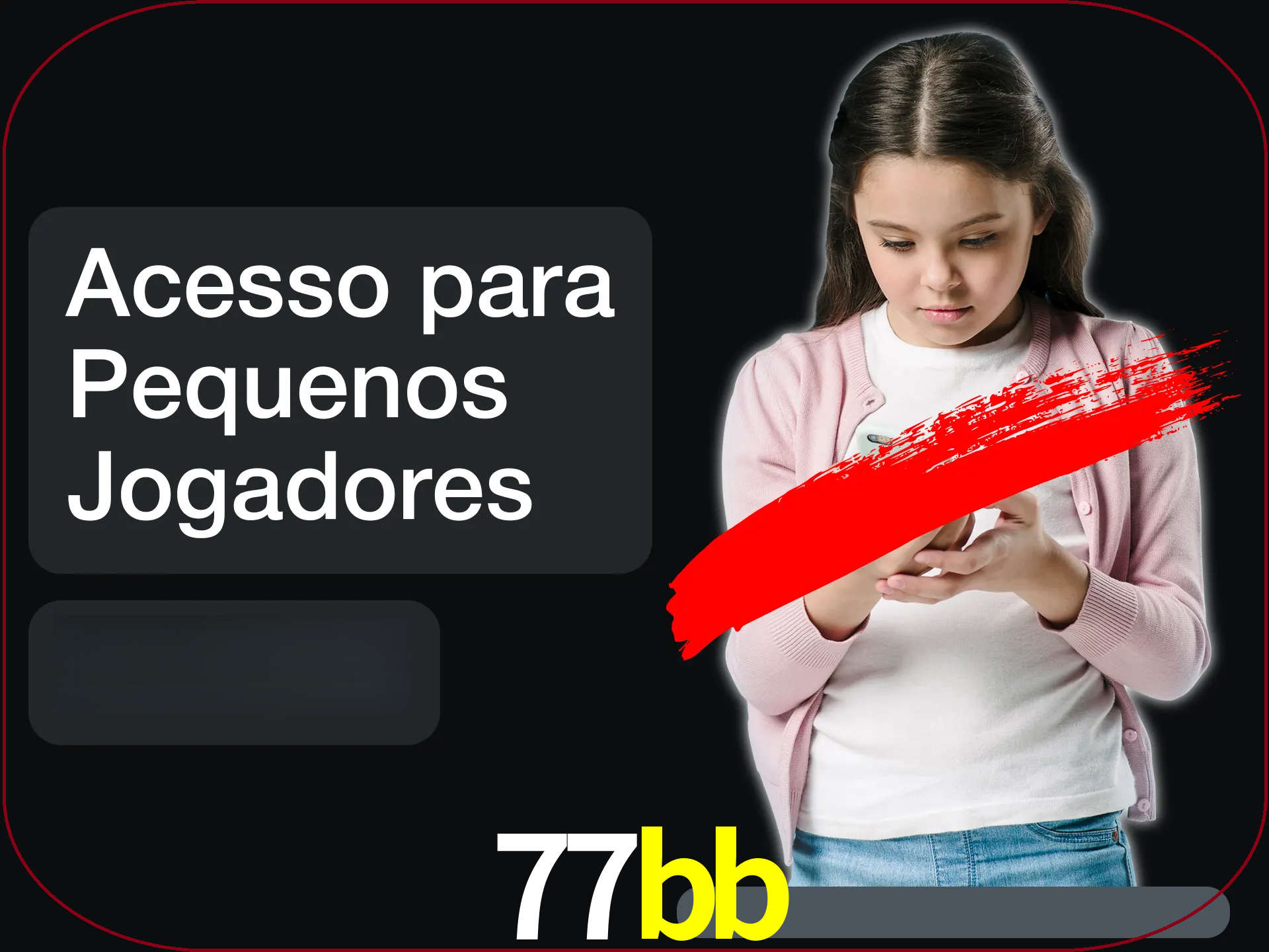 As crianças não podem jogar jogos de cassino.